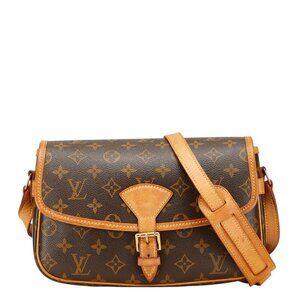 LOUIS VUITTON Brown Monogram Leather Shoulder Bag